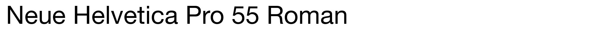 Neue Helvetica Pro 55 Roman image